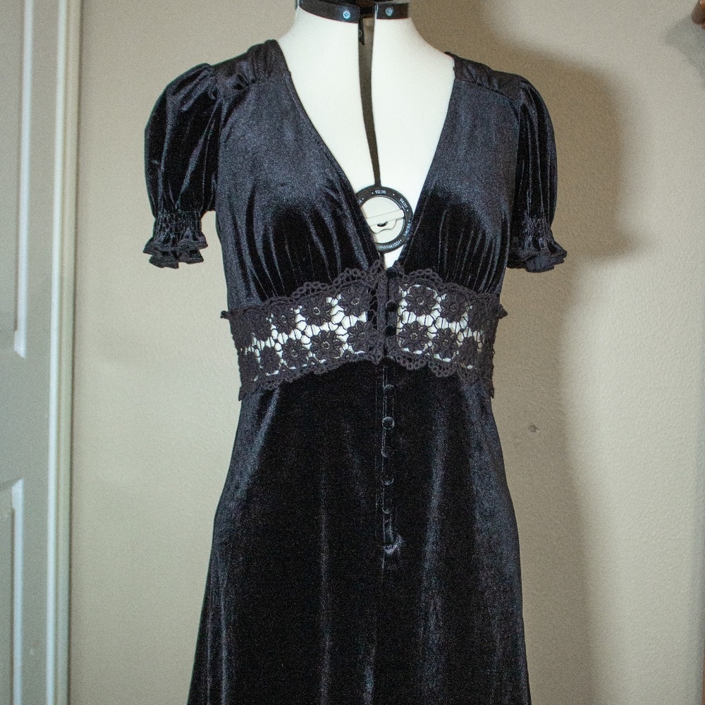 Gothic Style Velvet Dress